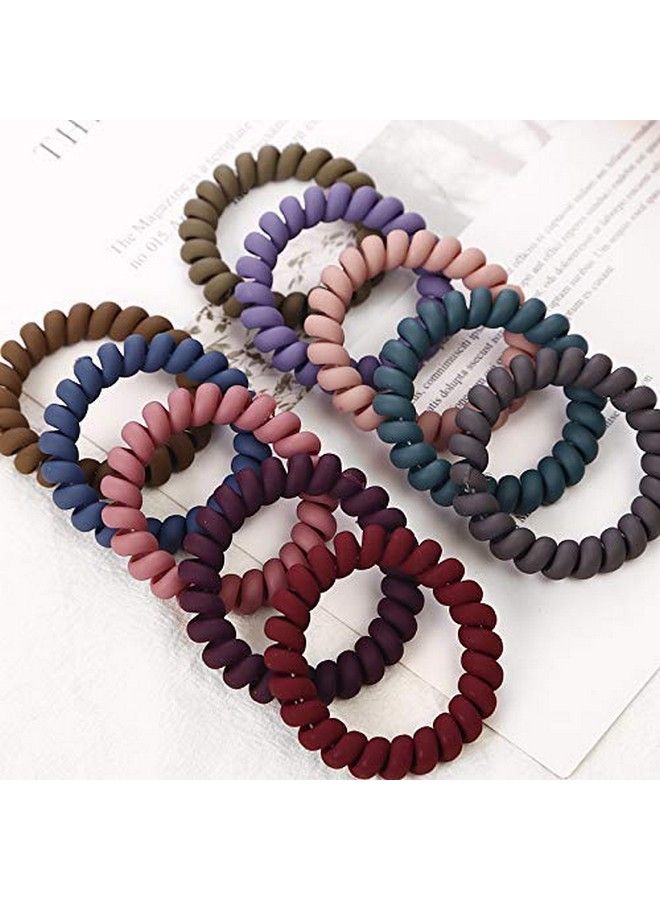 Fameza Telephone Wire Elastic Hair Bands For Girls Headwear Ponytail Holder Rubber Bands Women Hair Accessories(Rainbow Color) - Image 4