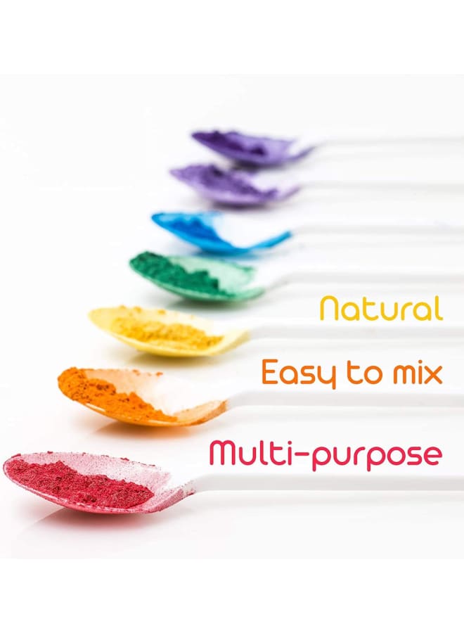Mica Powder, 12 Solid Metallic Colors Resin Dye Pigments, Natural Pigment/Glitter, Epoxy Resin Colorant For Soap making, Bath Bomb, Candle, Cosmetic, Eyeshadow, Makeup, Nail Art, Artwork, DIY Crafts  - Image 3