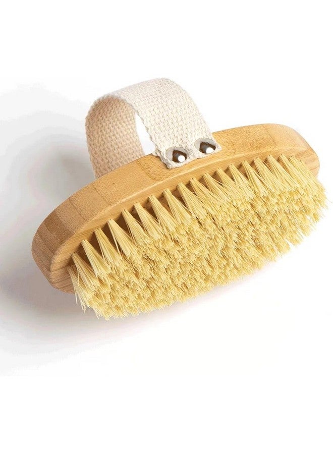 eHomeA2Z Dry Brushing Body Brush-Boar Bristles Dry Skin Brush,Exfoliating Massage Brush for Cellulite and Lymphatic,Improve Circulation,Stop Ingrown Hairs,Reduce Acne,Soften Skin,Wet or Dry brushing for All Kinds of Skin (Oval shape) - Image 2
