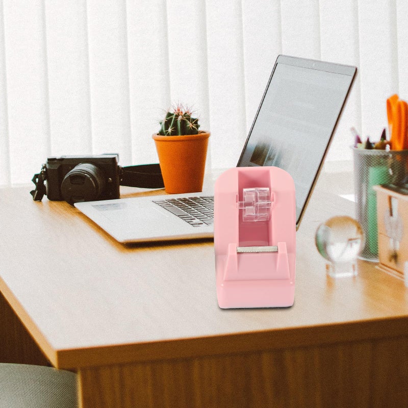 Creative Macaron Tape Dispenser 2 Pack Portable Desk Cutter Sticker Accessory Pink Green - Image 5