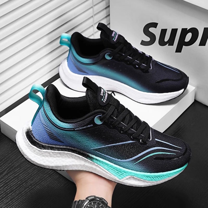 Running Shoes For Men, Students, Summer Breathable, Big Children'S Sports Shock-Absorbing Professional Racing Training Running Shoes For Men - Image 4