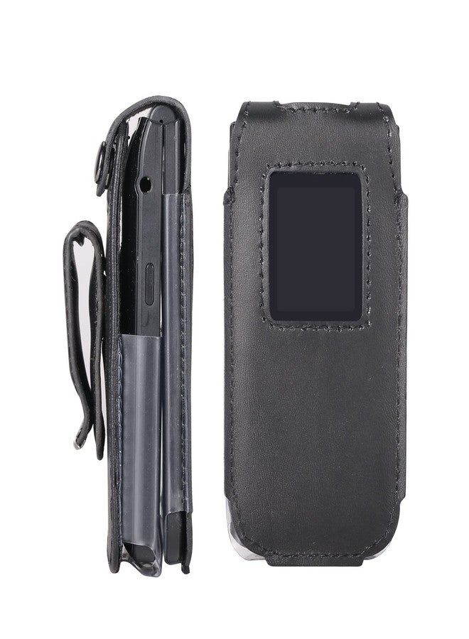 جراب BELTRON الجلدي المصمم خصيصًا لهاتف Nokia 2720 V القابل للطي - غطاء آمن ومناسب تمامًا مع حماية مدمجة للشاشة ومشبك حزام معدني دوار (Verizon 2720V) - Image 3