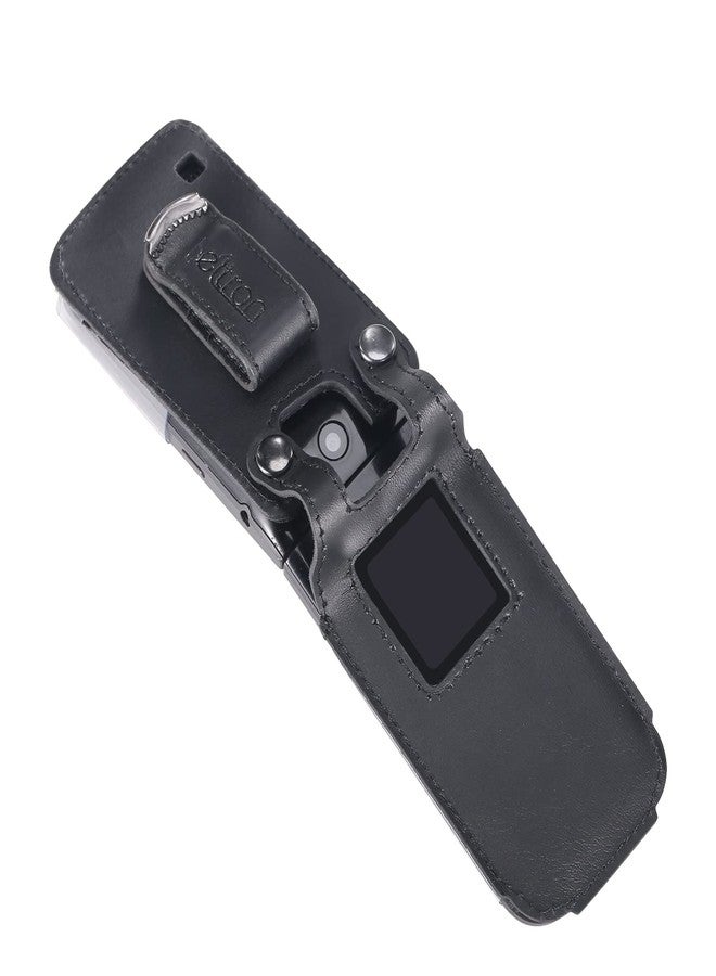 جراب BELTRON الجلدي المصمم خصيصًا لهاتف Nokia 2720 V القابل للطي - غطاء آمن ومناسب تمامًا مع حماية مدمجة للشاشة ومشبك حزام معدني دوار (Verizon 2720V) - Image 5
