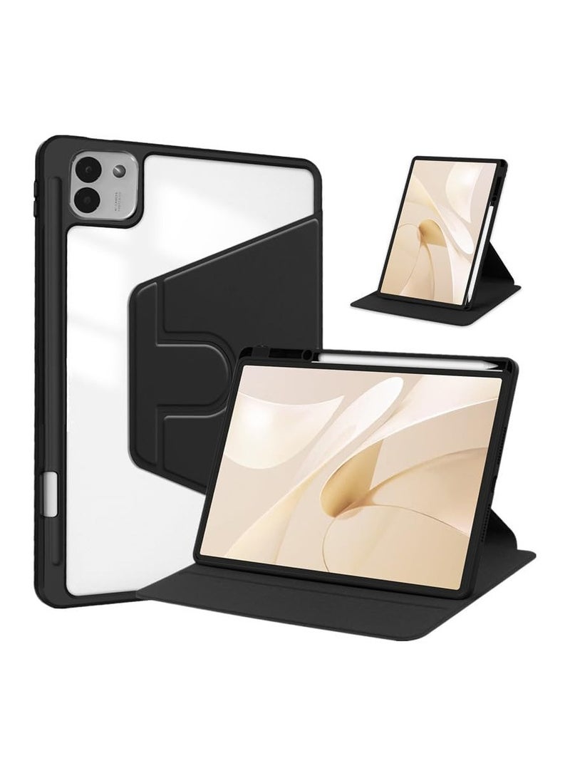 VKL Case Compatible with Honor MagicPad 3 13.3 Inch (2025) Tablet, Rotating Bracket Flip Cover Intelligent Protective Cover with Pen Slot and Auto Sleep/Wake-up (Black) - Image 1