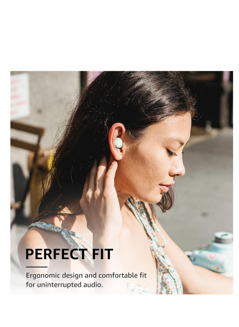 TOZO A1 Mini Wireless Earbuds Bluetooth 5.3 in Ear Light-Weight Headphones Built-in Microphone, IPX5 Waterproof, Immersive Premium Sound Long Distance Connection Headset with Charging Case, Green - Image 3