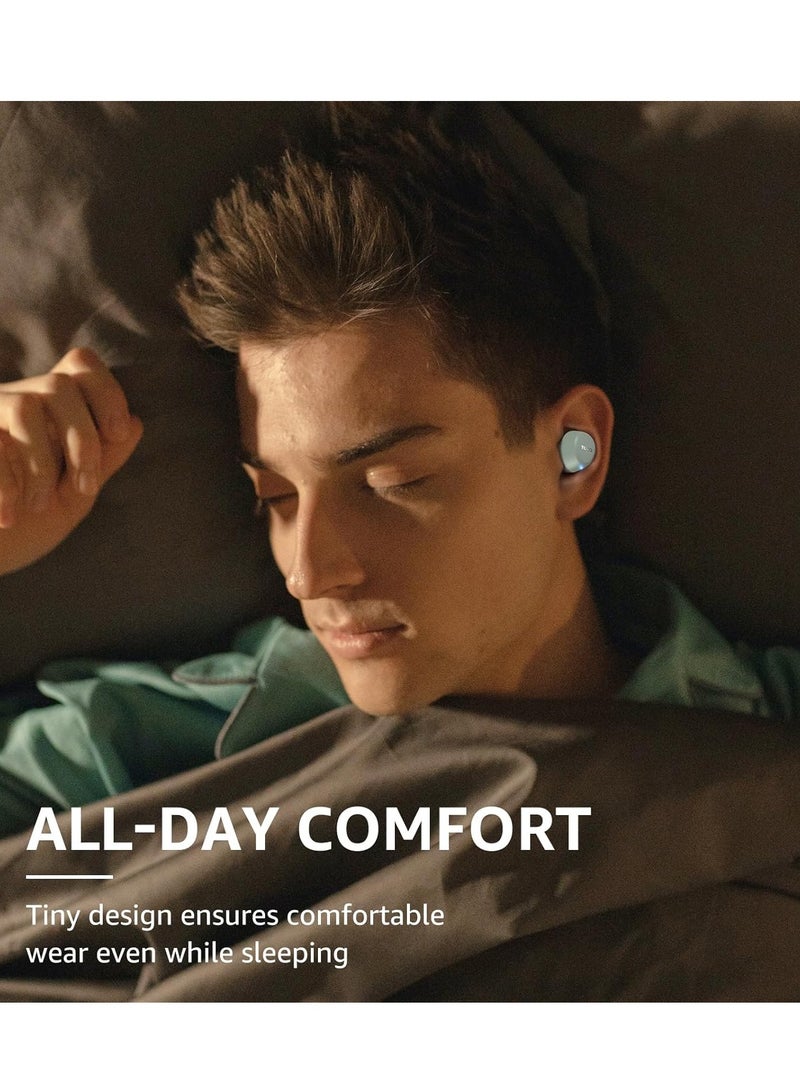 TOZO A1 Mini Wireless Earbuds Bluetooth 5.3 in Ear Light-Weight Headphones Built-in Microphone, IPX5 Waterproof, Immersive Premium Sound Long Distance Connection Headset with Charging Case, Green - Image 5