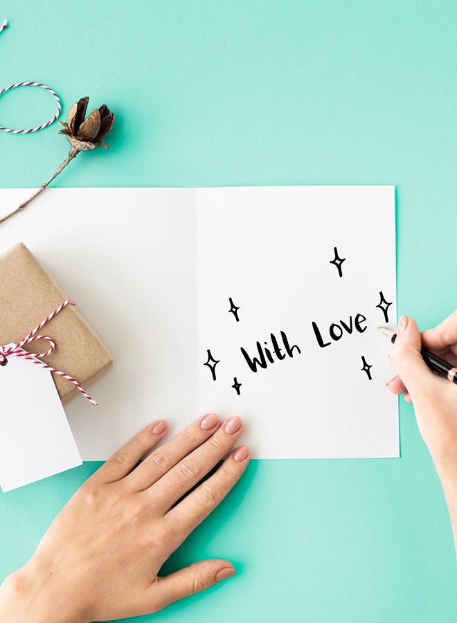 Life is a canvas| Sparkly Greeting Card  – 12.5 cm x 17.8 cm |  Stylish Design with Envelope