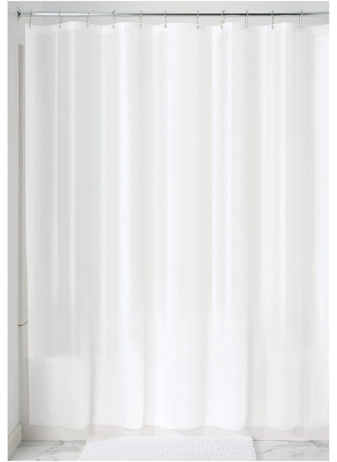 InterDesign iDesign PEVA Mold and Mildew Resistant Plastic Shower Curtain Liner for Use Alone or With Fabric Curtain, Set of 2, 72” x 72”, White  - Image 2
