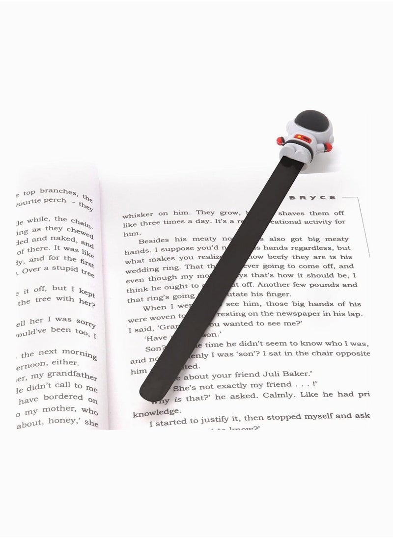 Three Dimensional Bookmark, Creative Stainless Steel Metal Bookmark Stylish Unique Book Mark Bookmarks for Kids Boys Girls Men Women (Space Rocket and Astronaut) - Image 5