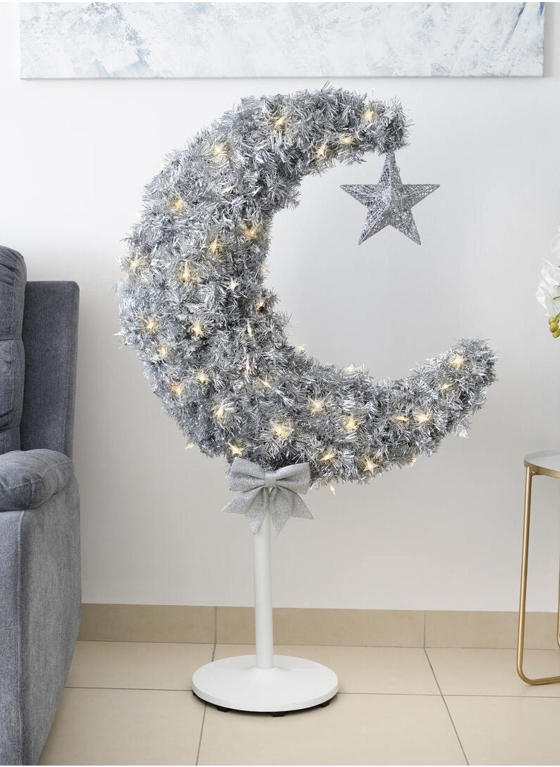 Hilalful HilalFul Décor Tree - Silver | Home Décoration | For Indoor Lighting of Bedroom, Living Rooms | Decorative Piece for Ramadan, Eid & Other Celebrations | Islamic Themed 