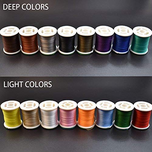 PHECDA PROFLY 12/16 Colors 3/0 6/0 Fly Tying Thread Series Fly Tying Materials (16 Colors 3/0 Thread) - Image 2