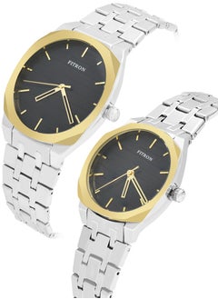 Fitron Fitron Quartz Analog Silver Couple Set Watch For Men and Women  - Image 2
