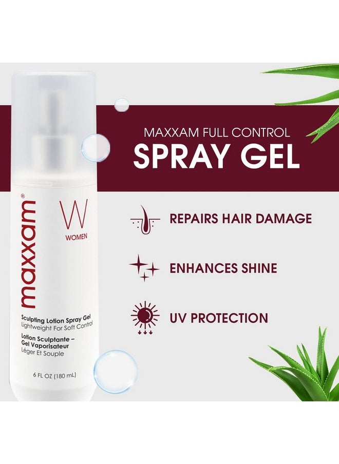 HAIR CLUB - Maxxam Full Control Flexible Hold Sculpting Spray Gel With Moisturizers | Uv Protection | Alcohol Free Formula 6 Fl Oz - Image 1