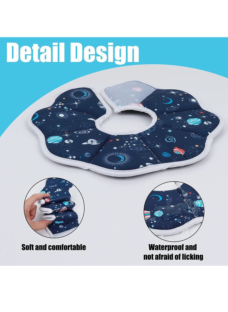 Excefore - Cat Recovery Collar, Cat Soft Cone Collar Pet Protective Cotton Cone Adjustable Fasteners Collars for Cats Puppies, Blue - Image 1