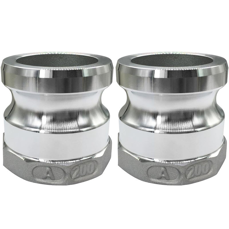 Beduan Aluminum Cam Lock Fittings Part A Cam and Groove Hose Fitting 2 Plug x 2 NPT Female Threaded Adapter - Image 2