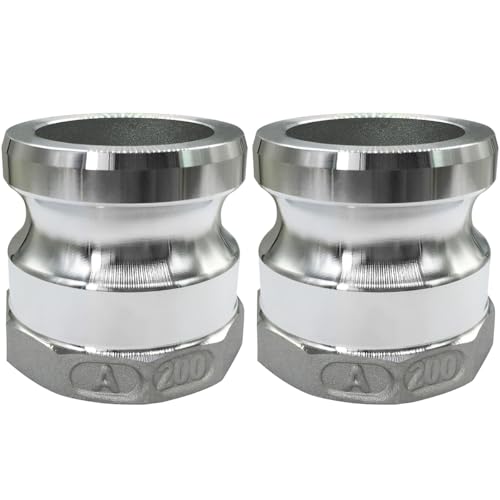 Beduan Aluminum Cam Lock Fittings Part A Cam and Groove Hose Fitting 2 Plug x 2 NPT Female Threaded Adapter - Image 1