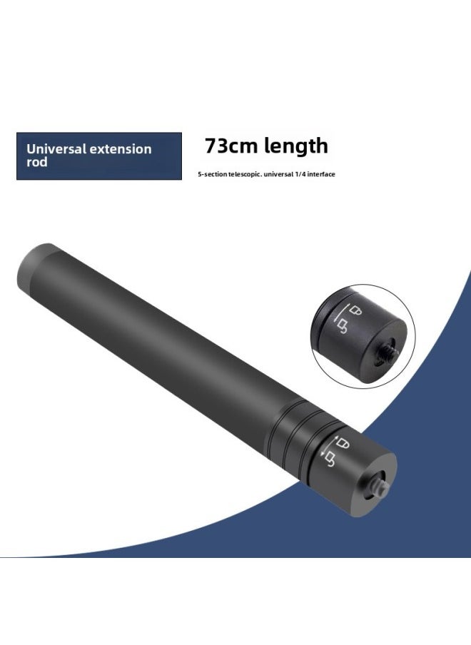 Generic - Feiyu Extension Rod Zhiyun Smooth4 Three-axis Stabilizer Universal Extension Rod Telescopic Handheld Selfie Stick-Color:Aluminum Alloy Small Head - Image 1