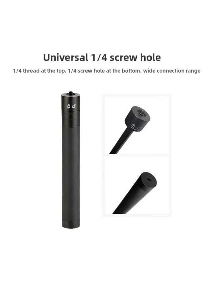 Generic - Feiyu Extension Rod Zhiyun Smooth4 Three-axis Stabilizer Universal Extension Rod Telescopic Handheld Selfie Stick-Color:Aluminum Alloy Small Head - Image 1