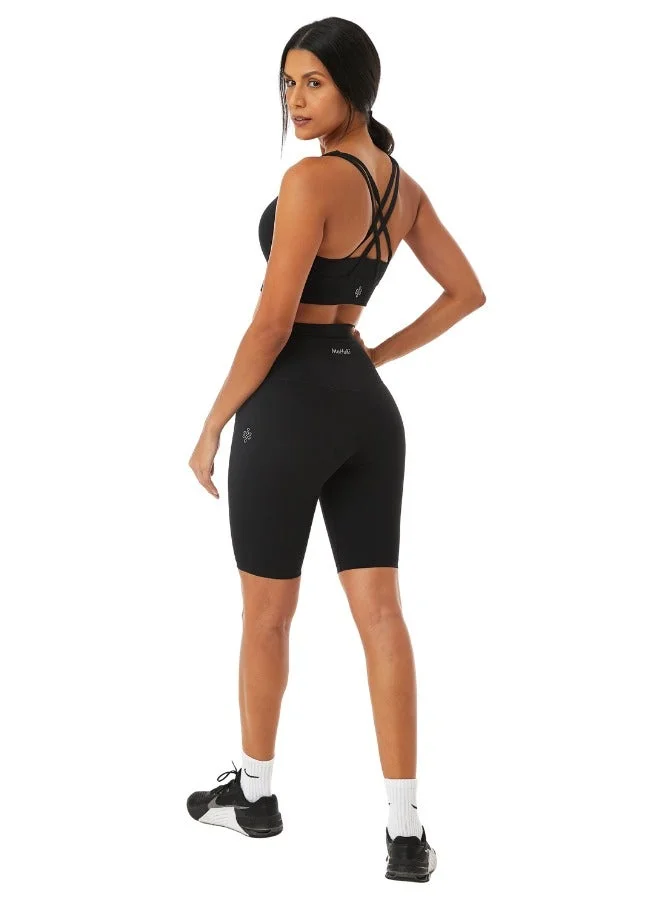 موهوكي موهوكي Billie Biker High Waist شورت - أسود