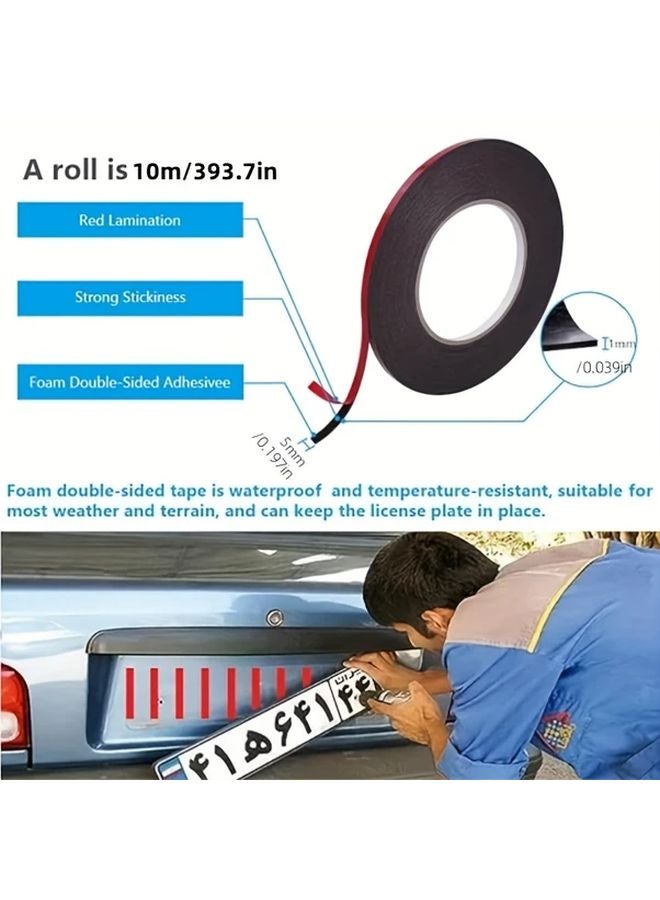 4pcs Extra Strong Double Sided Adhesive Tape 5mm x 10m Waterproof Mounting Strips - Image 3