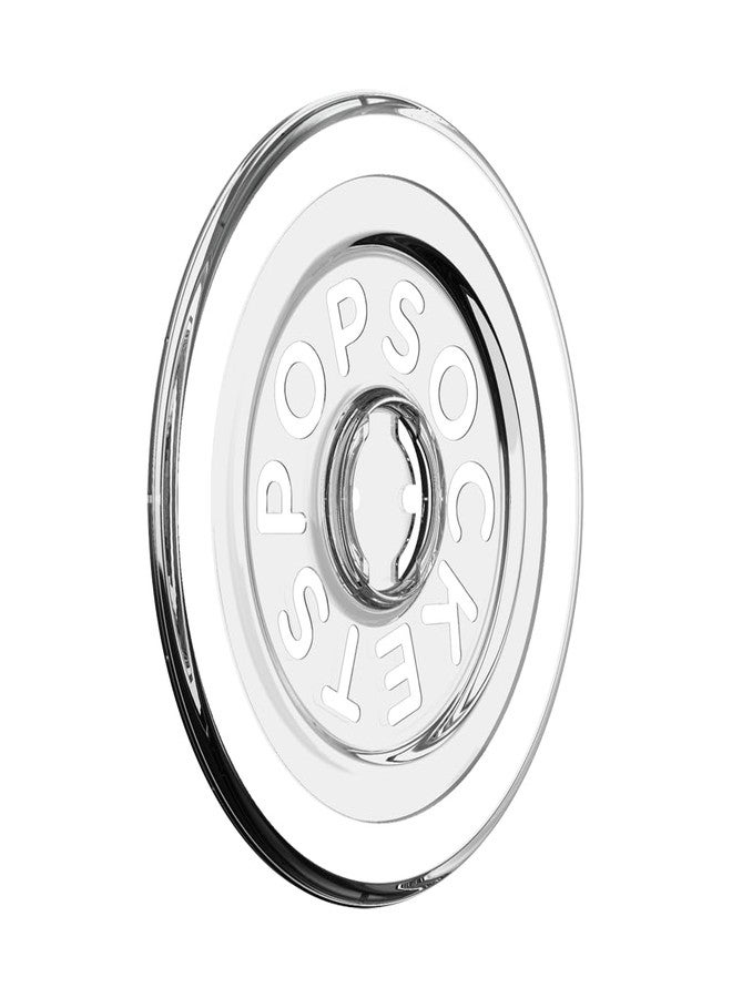 PopSockets MagSafe Grip Base - Works with Swappable PopSockets Tops (Top Sold Separately), Magnetic Base, for iPhone MagSafe Cases & Phones - Clear - Image 1