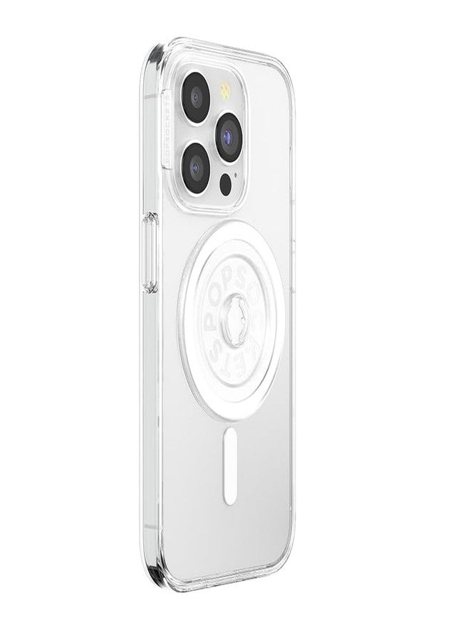 PopSockets MagSafe Grip Base - Works with Swappable PopSockets Tops (Top Sold Separately), Magnetic Base, for iPhone MagSafe Cases & Phones - Clear - Image 3