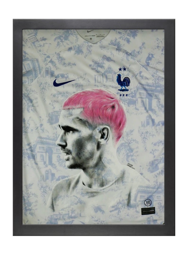 Boomah Accessories Antoine Griezmann France Jersey Art Poster with Frame 30x40cm 