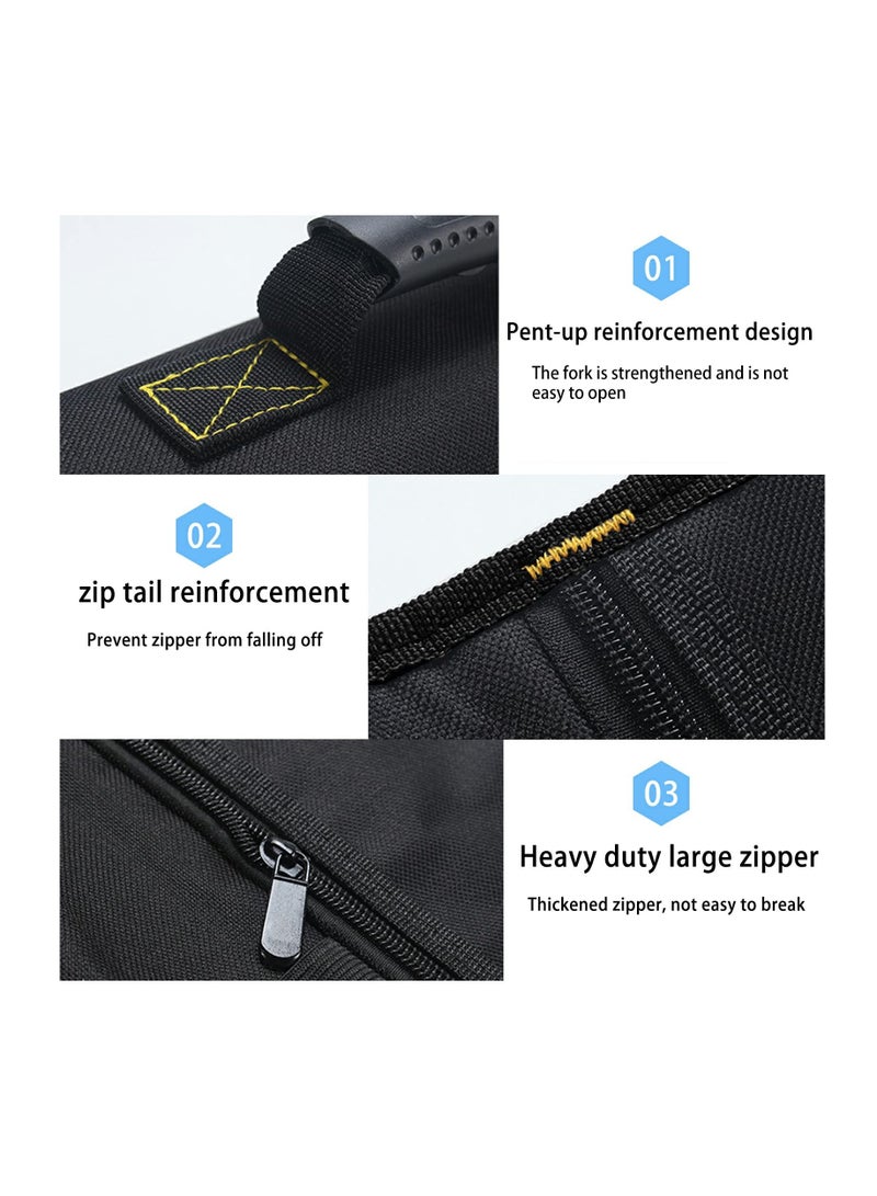 Excefore 13 Pockets Tool Roll Wrench Roll Pouch, Tarp Wrench Roll Organizer, Portable Tool Pouch for Electrician, Plumber, Carpenter, or Mechanic - Image 2