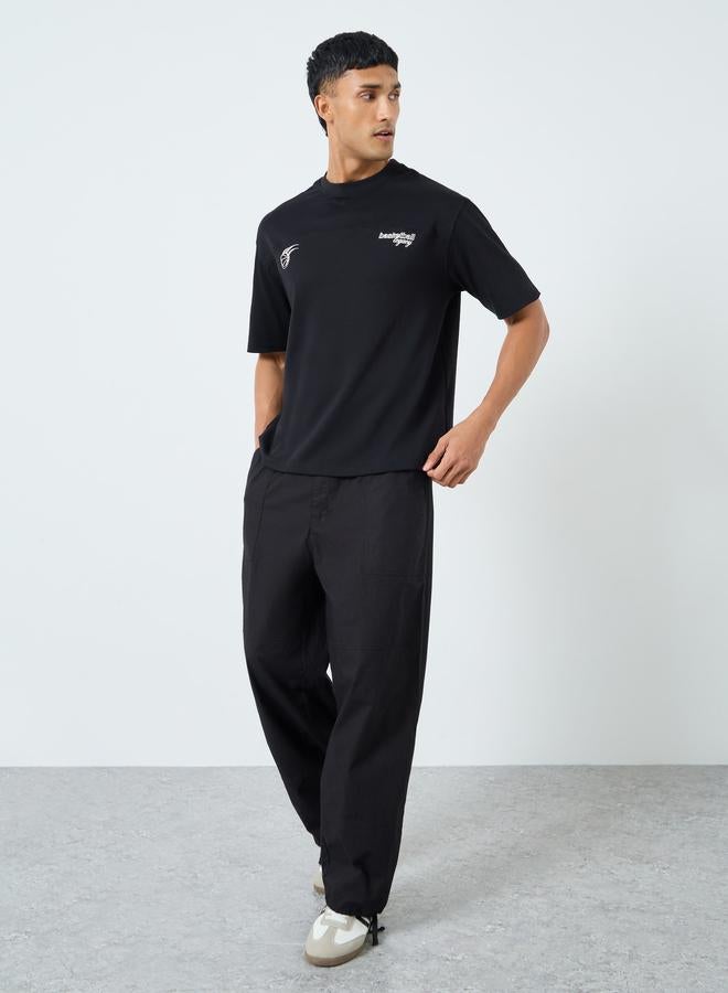 ستايلي تيشيرت فضفاض بطبعة جرافيك - Image 3