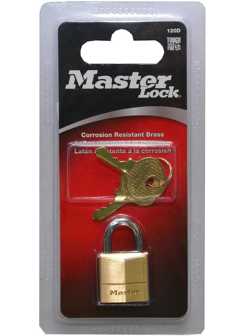 Master Lock Master Lock 120D Brass Padlock  - Image 4