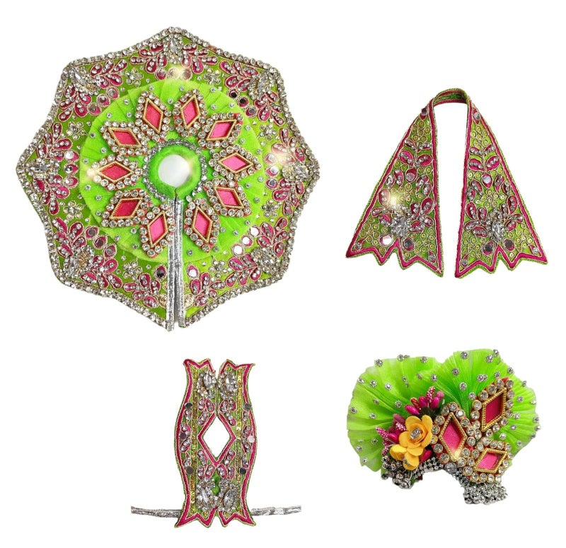 Partish Laddu Gopal Janamashtmi Dress l Ladoo Gopal Dress l Kanha Ji Dress Size 0 1 2 4 5 6 (Size 5, G) - Image 3