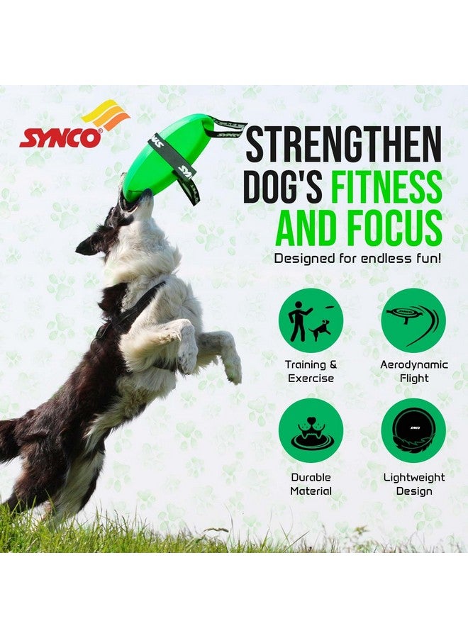 synco Synco Dog Frisbee | Dog Throwing Frisbee with Holding Hoops | Dog Toy | Super Flyer Frisbee | Interactive Play for Dogs & Puppies  - Image 2