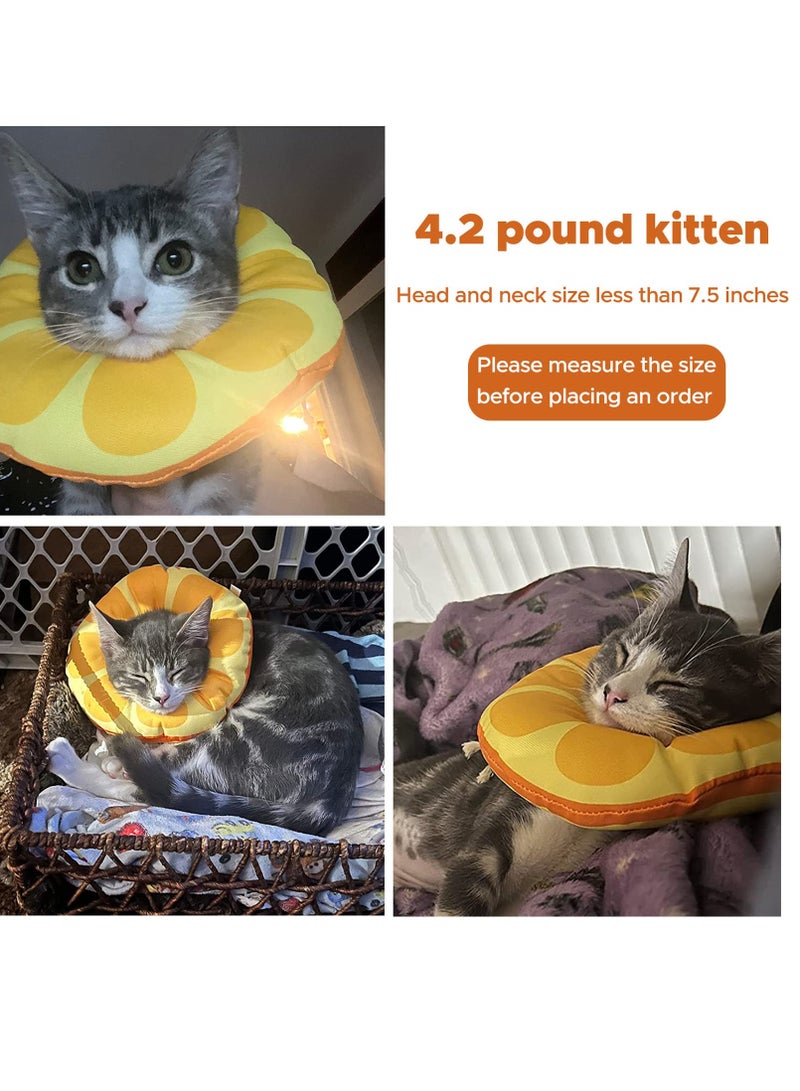 Adjustable Recovery Collar for Cats and Small Dogs, Protective E-Collar for Post-Surgery Healing, Elizabethan Cone for Kittens 0-8 Months Old - Image 4