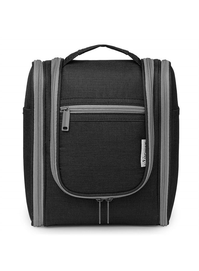 Narwey Hanging Travel Toiletry Bag Cosmetic Make up Organizer for Women and Men (Medium, Black) - Image 1
