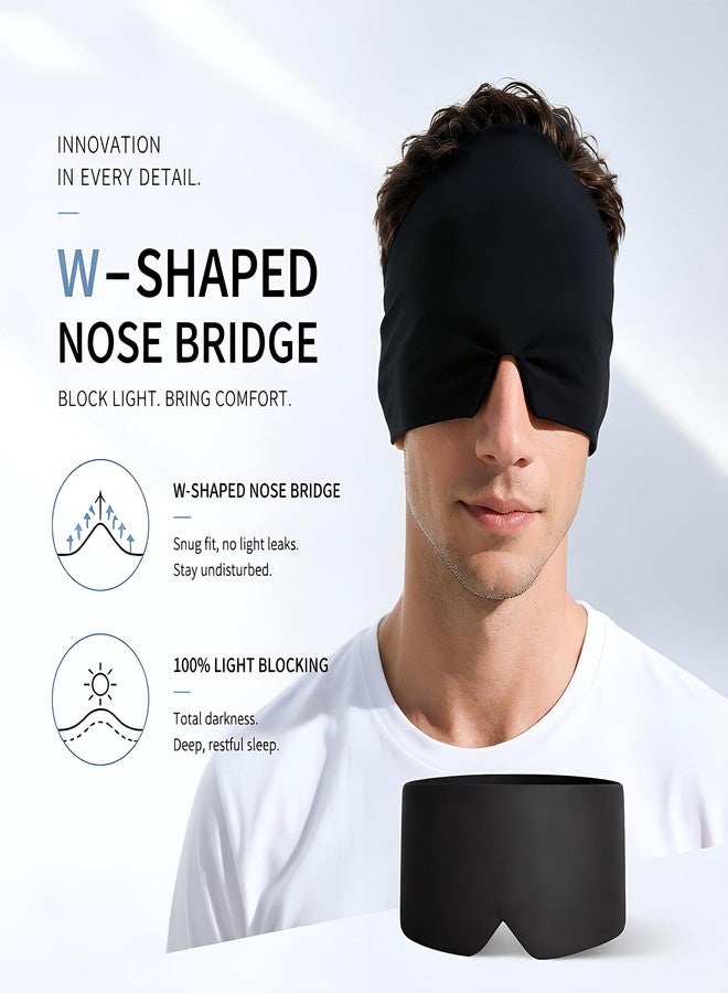 TINGIC Sleep Eye Mask Suitable for Both Lying Flat Side Sleeping Provides Protection Day Night Unisex Blackout Mask Sleepers Cooling Gel Material Gentle Bbreathable Refreshing - Image 5