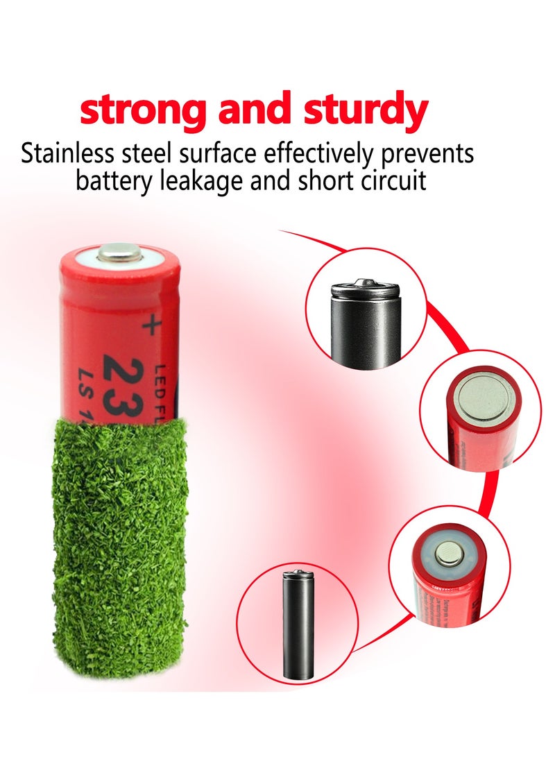 2 Pcs/Pack 3.7V 14500 2300mAH Li-ion Rechargeable Battery for Flashlight Torch,Electric Tools,Remote Control, Mobile Power, Small Fan, Radio, Toys (Red)  - Image 3