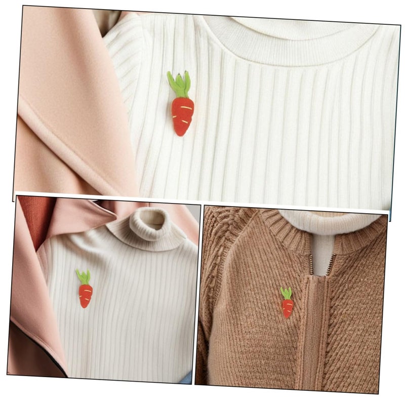 Felt Carrot Charms Easter Craft Kit Spring Table Decorations 5 Pieces - Image 4