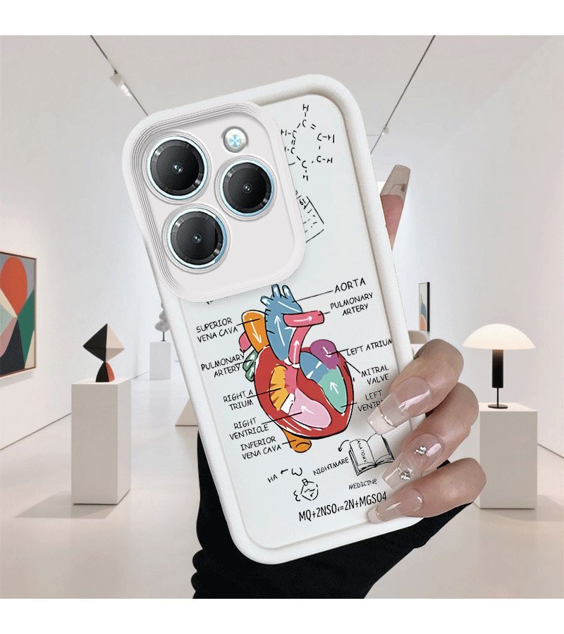 Mixed Color 2 Heart Chemistry Phone Case Compatible with Hot 30 Spark 20 Pro Plus Hot9 10 11 20 30 40 Smart6 7 8 Note 30 Pro Infinix GT 10 Pro Spark 6 Go 8C 10 Pop7 Pro Nova4 Pro - Image 3