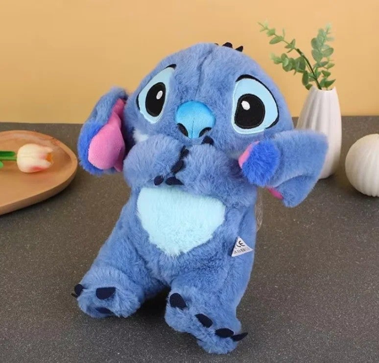Bluejw Hot Selling Cute Breathing Stitched Plush Doll Lilo Stitch Musical Company Anime Stuffed Animal Toy for Kids for Baby Sleeping - Image 1