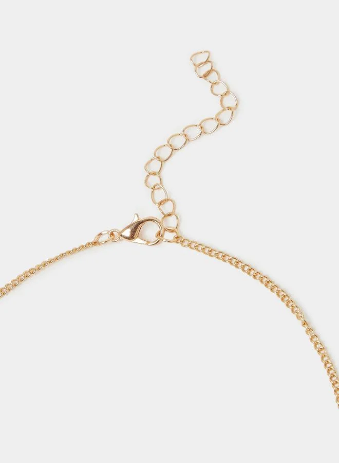 Styli  Gold Tone Pendant Necklaces, Ring and Earrings Set for Women | Best Price UAE
