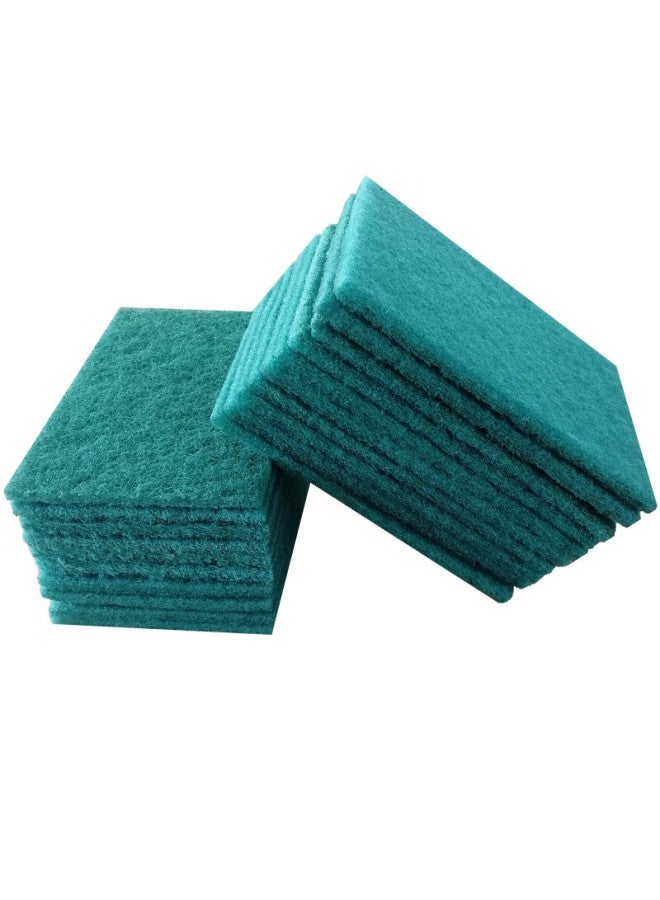 Ruibao Scouring Pad, 20 Pieces, Extra Large And Thick, Durable Kitchen Cleaning Cloth, Powerful Degreasing, For Washing Dishes And Pots, Green, Cuttable - Image 2
