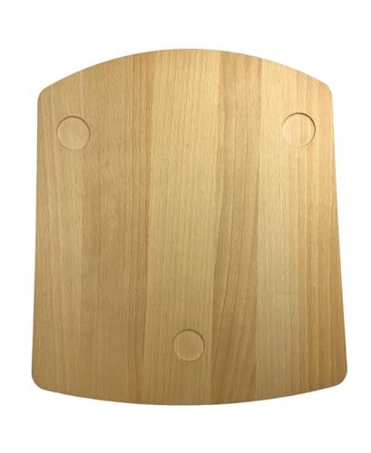 EFO Sliding board compatible with Thermomix TM5 and TM6 | Wooden board with handles and gliding pads | Accessory compatible for easy moving and worktop protection | Kitchen tool | Natural - Image 5
