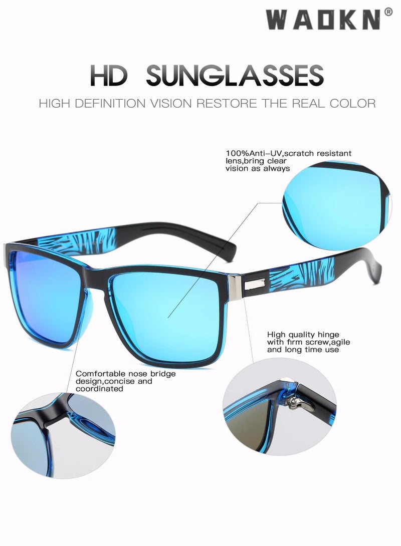 WAOKN Sports Polarized Sunglasses for Men Women Cycling Driving Fishing 100% UV Protection,Sports Trendy Sunglasses,for Men Womens Sunglasses Polarized UV Protection Non-Slip, for Driving Cycling Running - Image 5