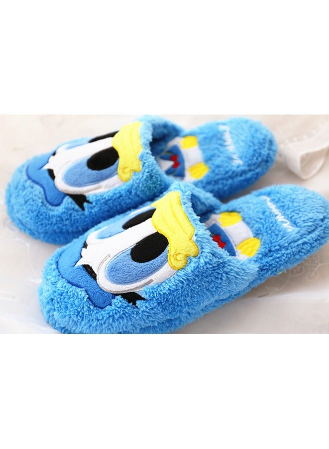 1 Pair Character Winter Slippers - Cozy, Plush, Non-Slip Sole, Indoor/Outdoor Comfort Footwear, Ideal for Valentine's, Birthday Presents  - Image 1