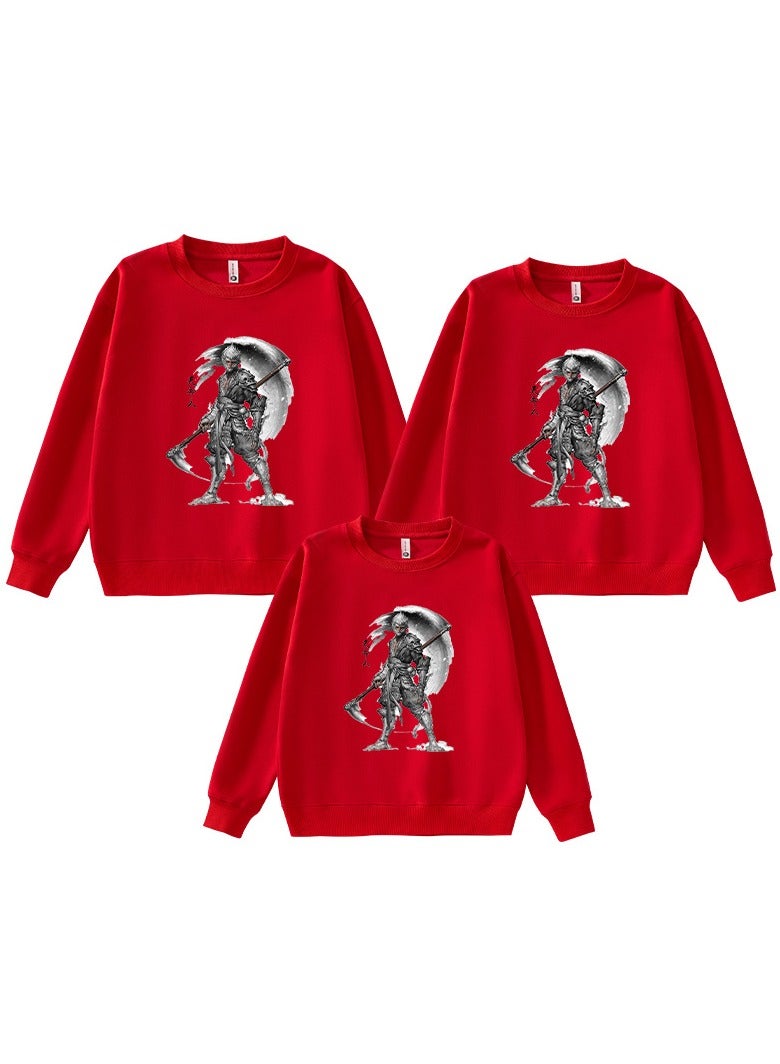 MQD Black Myth Wukong Printed Parent Child Hoodie 