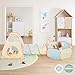 UTEX 3 in 1 Pop Up Play Tent with Tunnel Ball Pit for Kids Boys Girls Babies and Toddlers IndoorOutdoor Playhouse 3 in 1 with Ball Pit - Image 4
