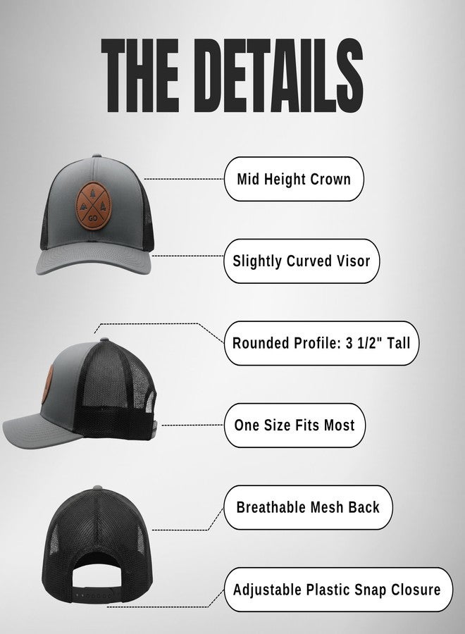 LINDO Trucker Hat - GO Outdoors (Graphite/Black) - Image 2