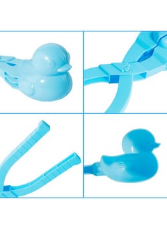Velidy Snowball Maker Toys 4Pcs Cartoon Duck Snowball Maker Clip Outdoor Sports Snow Sand Mold For Kids, Children Snow Ball Fights, Winter Outdoor Activities Random Color  - Image 4
