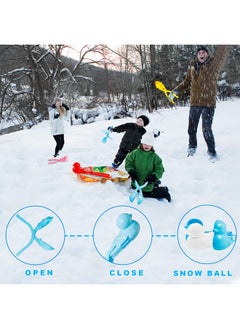 Velidy Snowball Maker Toys 4Pcs Cartoon Duck Snowball Maker Clip Outdoor Sports Snow Sand Mold For Kids, Children Snow Ball Fights, Winter Outdoor Activities Random Color  - Image 5