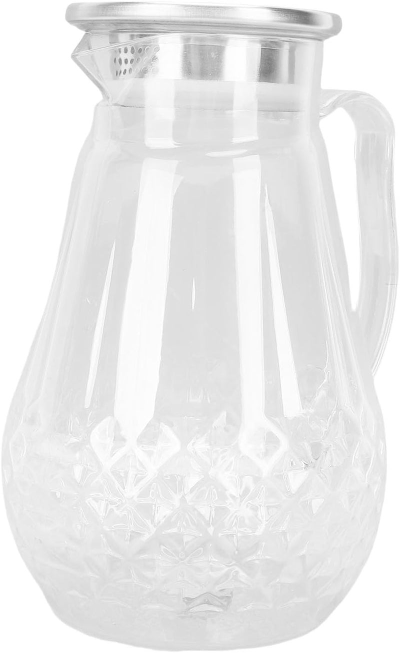 Water Pitcher, 1500ml Heat Proof Clear Acrylic Pitcher, Beverage Jug with Handle Lid for Cold Hot Beverages Fruit Tea Iced Tea - Image 5